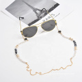 New fashion Design  Crystal Pearl with Delicate Chain Customize Your Word  eyeglass chain Glasses Holder  face cover chain